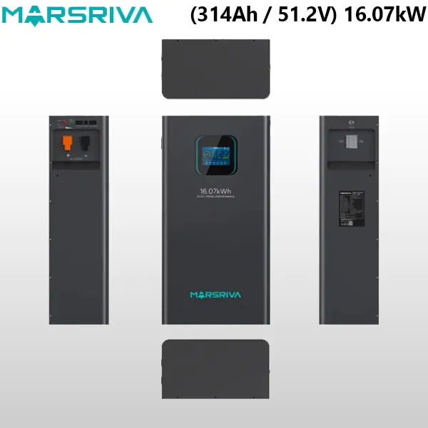 باتری لیتیومی ۱۶.۰۷ کیلووات ساعت مارسریوا | Marsriva 51.2V 314Ah Lithium Battery - تصویر 3